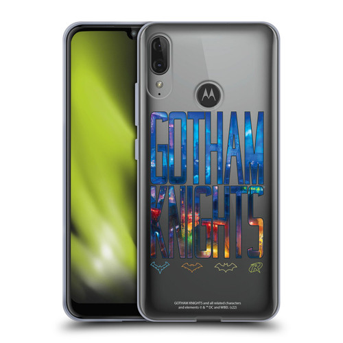 Gotham Knights Character Art Logo Soft Gel Case for Motorola Moto E6 Plus