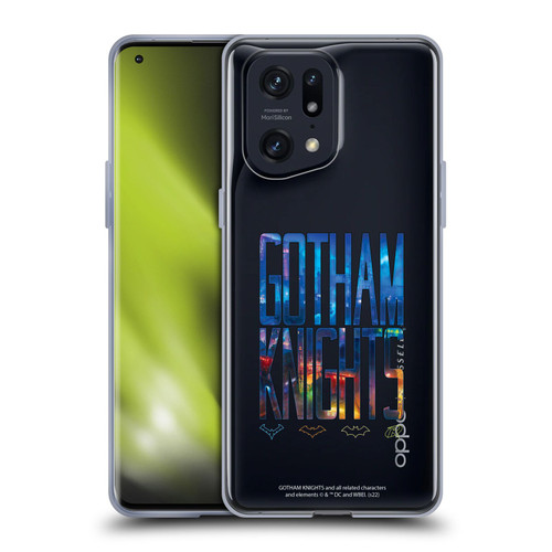 Gotham Knights Character Art Logo Soft Gel Case for OPPO Find X5 Pro