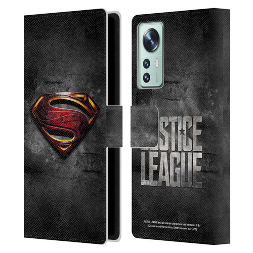 Justice League Movie Superman Logo Art Man Of Steel Leather Book Wallet Case Cover For Xiaomi 12