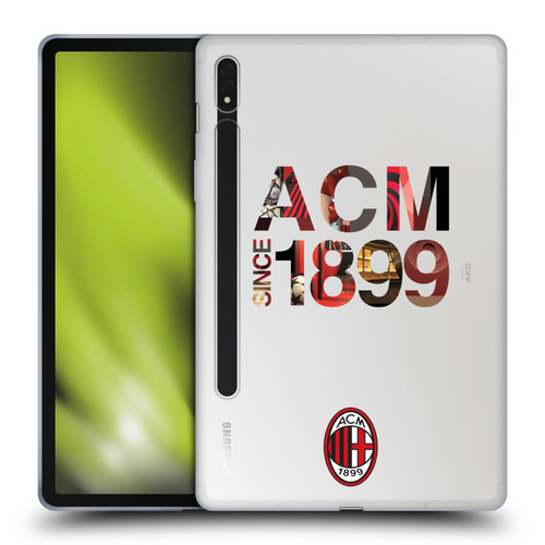 AC Milan Adults 1899 Soft Gel Case for Samsung Galaxy Tab S8