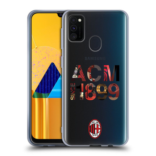 AC Milan Adults 1899 Soft Gel Case for Samsung Galaxy M30s (2019)/M21 (2020)