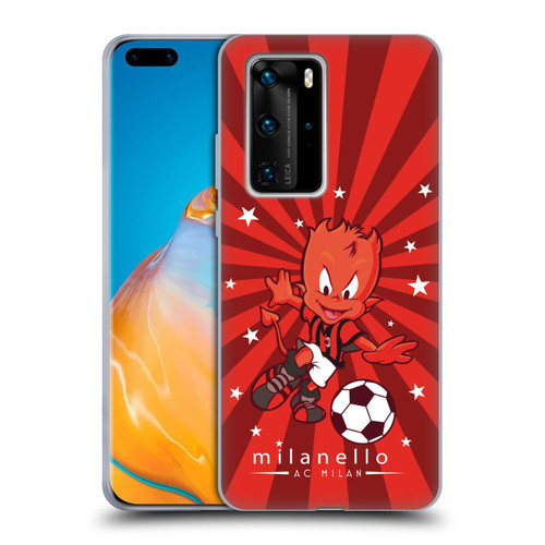 AC Milan Children Milanello 2 Soft Gel Case for Huawei P40 Pro / P40 Pro Plus 5G