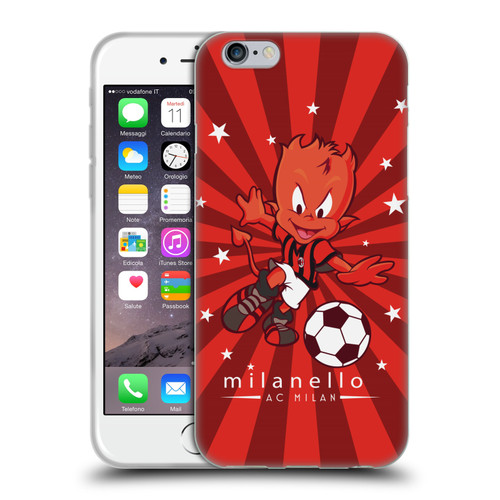 AC Milan Children Milanello 2 Soft Gel Case for Apple iPhone 6 / iPhone 6s