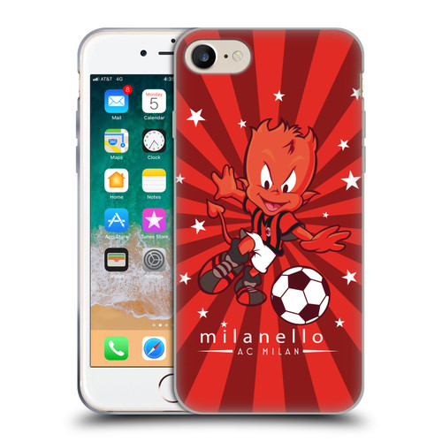 AC Milan Children Milanello 2 Soft Gel Case for Apple iPhone 7 / 8 / SE 2020 & 2022