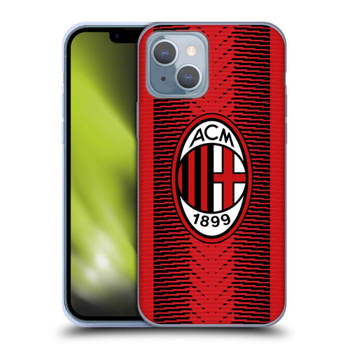 AC Milan 2023/24 Crest Kit Home Soft Gel Case for Apple iPhone 14