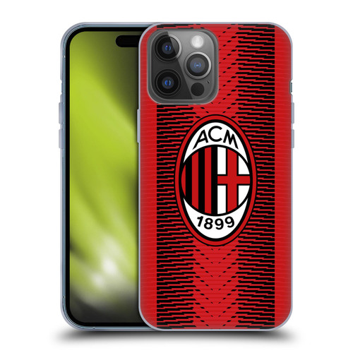 AC Milan 2023/24 Crest Kit Home Soft Gel Case for Apple iPhone 14 Pro Max