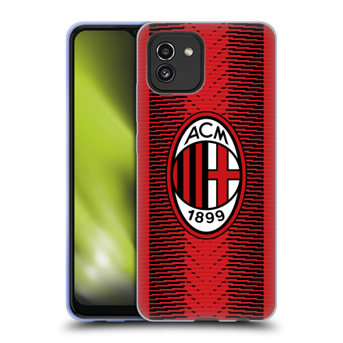 AC Milan 2023/24 Crest Kit Home Soft Gel Case for Samsung Galaxy A03 (2021)