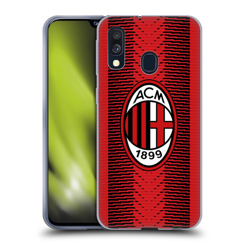 AC Milan 2023/24 Crest Kit Home Soft Gel Case for Samsung Galaxy A40 (2019)