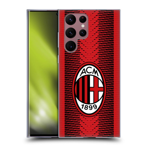 AC Milan 2023/24 Crest Kit Home Soft Gel Case for Samsung Galaxy S22 Ultra 5G
