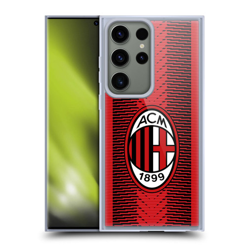 AC Milan 2023/24 Crest Kit Home Soft Gel Case for Samsung Galaxy S23 Ultra 5G