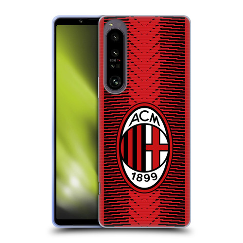 AC Milan 2023/24 Crest Kit Home Soft Gel Case for Sony Xperia 1 IV