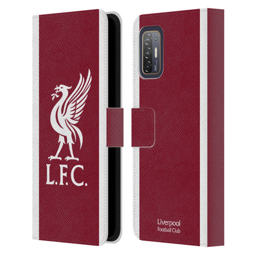 Liverpool Football Club 2023/24 Home Kit Leather Book Wallet Case Cover For HTC Desire 21 Pro 5G