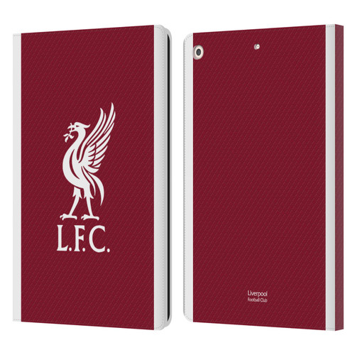 Liverpool Football Club 2023/24 Home Kit Leather Book Wallet Case Cover For Apple iPad 10.2 2019/2020/2021