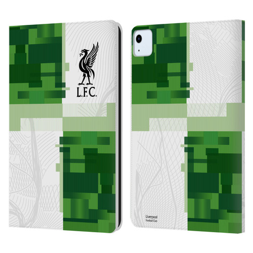 Liverpool Football Club 2023/24 Away Kit Leather Book Wallet Case Cover For Apple iPad Air 11 2020/2022/2024