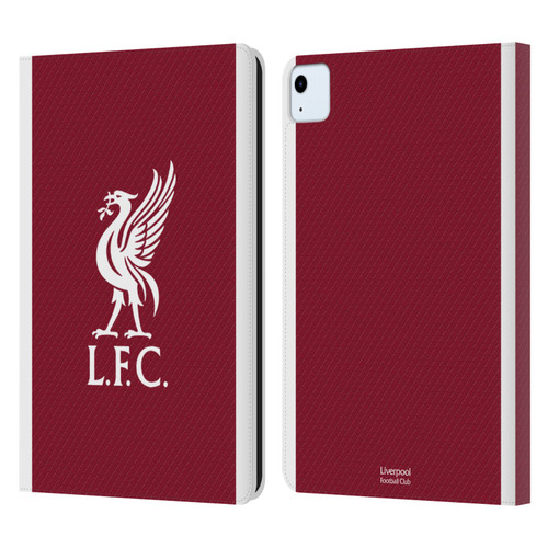 Liverpool Football Club 2023/24 Home Kit Leather Book Wallet Case Cover For Apple iPad Air 11 2020/2022/2024