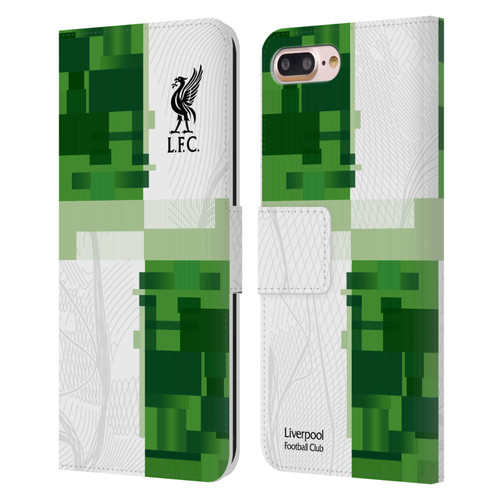 Liverpool Football Club 2023/24 Away Kit Leather Book Wallet Case Cover For Apple iPhone 7 Plus / iPhone 8 Plus