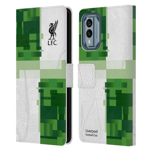 Liverpool Football Club 2023/24 Away Kit Leather Book Wallet Case Cover For Nokia X30
