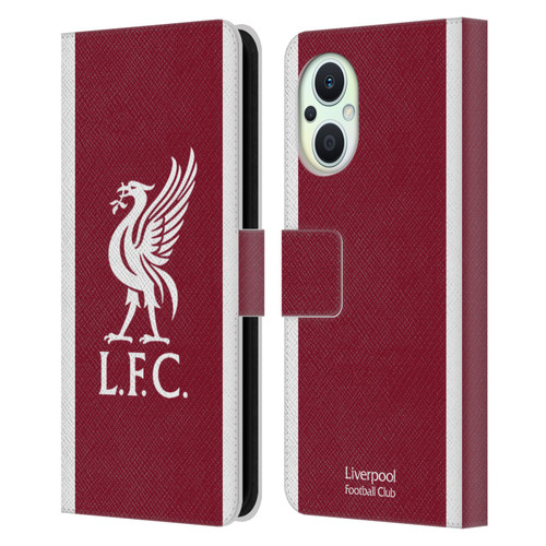 Liverpool Football Club 2023/24 Home Kit Leather Book Wallet Case Cover For OPPO Reno8 Lite