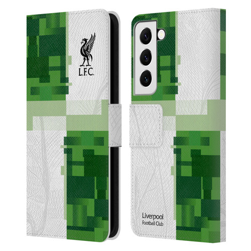 Liverpool Football Club 2023/24 Away Kit Leather Book Wallet Case Cover For Samsung Galaxy S22 5G