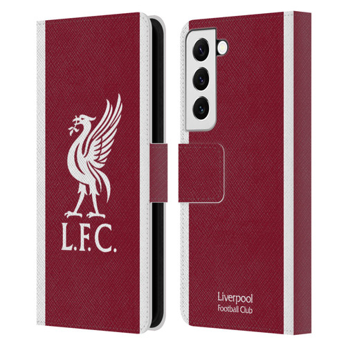 Liverpool Football Club 2023/24 Home Kit Leather Book Wallet Case Cover For Samsung Galaxy S22 5G