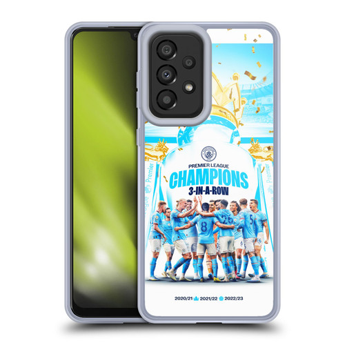 Manchester City Man City FC 2023 Champions Team Poster Soft Gel Case for Samsung Galaxy A33 5G (2022)