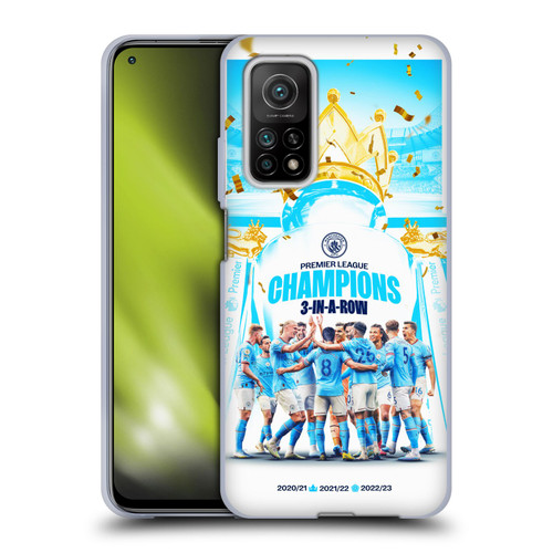 Manchester City Man City FC 2023 Champions Team Poster Soft Gel Case for Xiaomi Mi 10T 5G