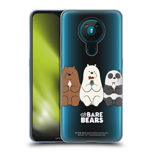 We Bare Bears Character Art Group 2 Soft Gel Case for Nokia 5.3