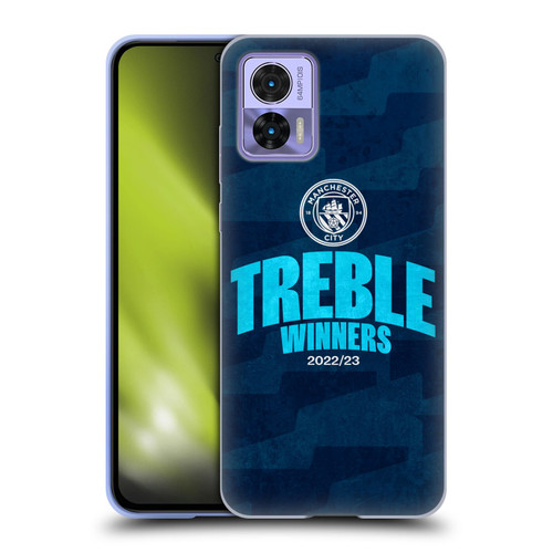 Manchester City Man City FC 2023 Treble Winners Graphics Soft Gel Case for Motorola Edge 30 Neo 5G