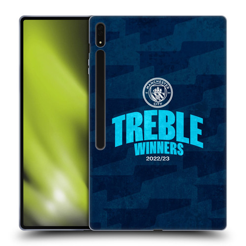 Manchester City Man City FC 2023 Treble Winners Graphics Soft Gel Case for Samsung Galaxy Tab S8 Ultra