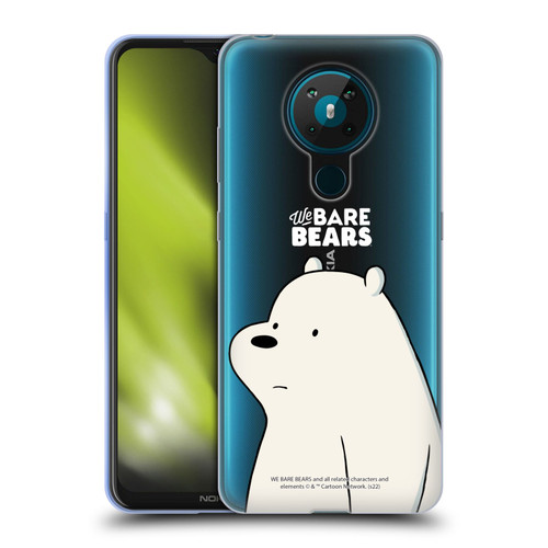 We Bare Bears Character Art Ice Bear Soft Gel Case for Nokia 5.3