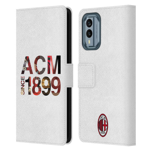 AC Milan Adults 1899 Leather Book Wallet Case Cover For Nokia X30