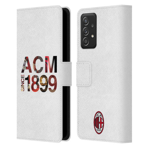 AC Milan Adults 1899 Leather Book Wallet Case Cover For Samsung Galaxy A53 5G (2022)