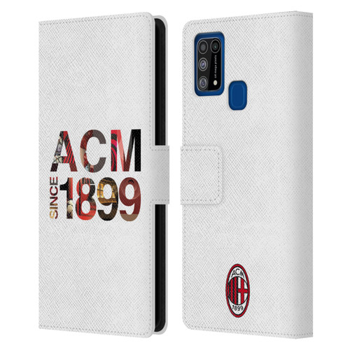 AC Milan Adults 1899 Leather Book Wallet Case Cover For Samsung Galaxy M31 (2020)
