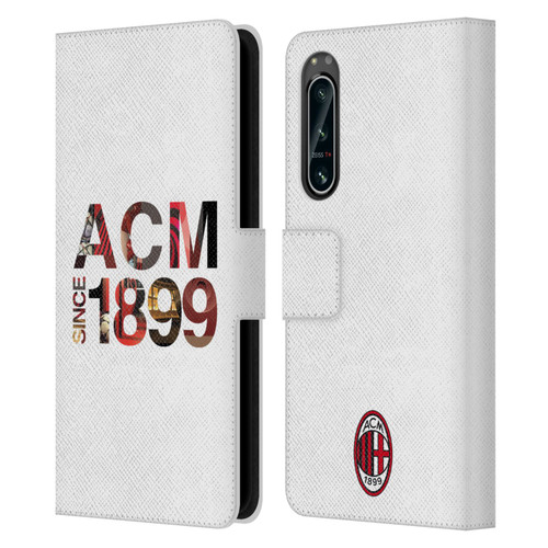 AC Milan Adults 1899 Leather Book Wallet Case Cover For Sony Xperia 5 IV