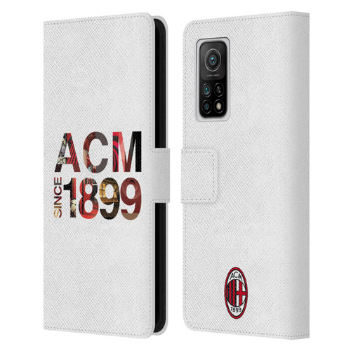 AC Milan Adults 1899 Leather Book Wallet Case Cover For Xiaomi Mi 10T 5G