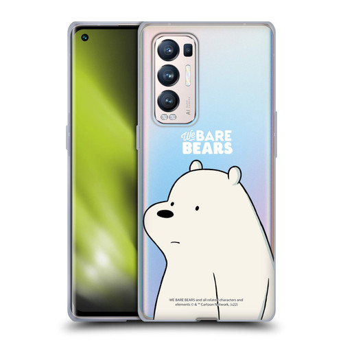 We Bare Bears Character Art Ice Bear Soft Gel Case for OPPO Find X3 Neo / Reno5 Pro+ 5G