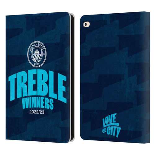 Manchester City Man City FC 2023 Treble Winners Graphics Leather Book Wallet Case Cover For Apple iPad Air 2 (2014)