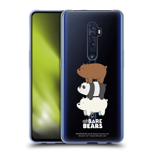 We Bare Bears Character Art Group 3 Soft Gel Case for OPPO Reno 2