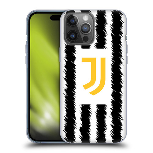 Juventus Football Club 2023/24 Match Kit Home Soft Gel Case for Apple iPhone 14 Pro Max