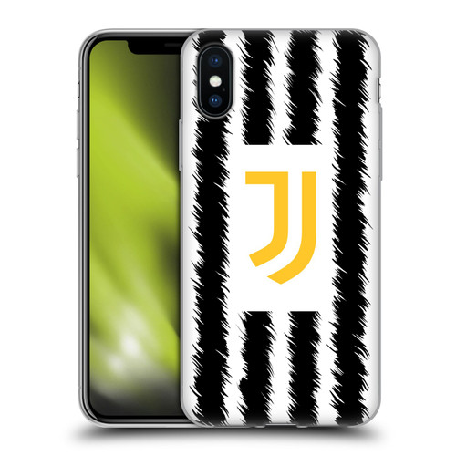 Juventus Football Club 2023/24 Match Kit Home Soft Gel Case for Apple iPhone X / iPhone XS