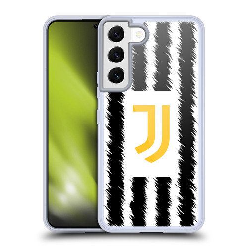 Juventus Football Club 2023/24 Match Kit Home Soft Gel Case for Samsung Galaxy S22 5G