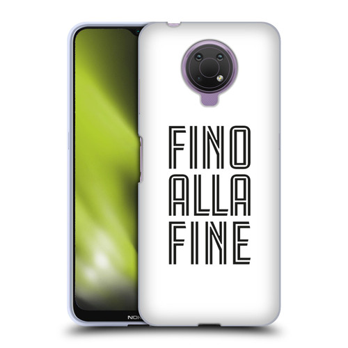 Juventus Football Club Type Fino Alla Fine White Soft Gel Case for Nokia G10