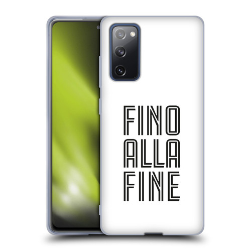 Juventus Football Club Type Fino Alla Fine White Soft Gel Case for Samsung Galaxy S20 FE / 5G