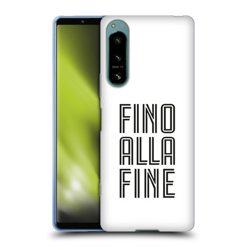 Juventus Football Club Type Fino Alla Fine White Soft Gel Case for Sony Xperia 5 IV