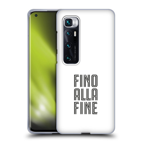 Juventus Football Club Type Fino Alla Fine White Soft Gel Case for Xiaomi Mi 10 Ultra 5G