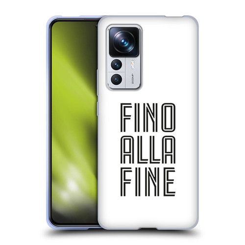 Juventus Football Club Type Fino Alla Fine White Soft Gel Case for Xiaomi 12T Pro