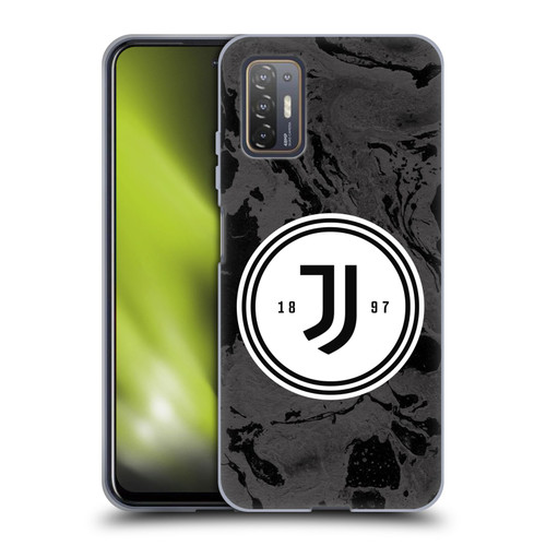 Juventus Football Club Art Monochrome Marble Logo Soft Gel Case for HTC Desire 21 Pro 5G