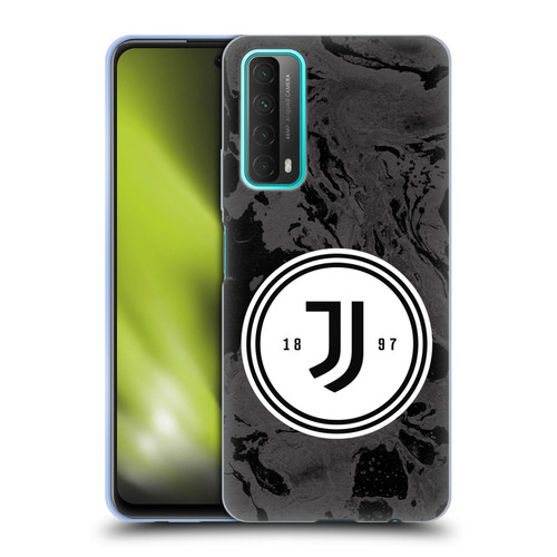 Juventus Football Club Art Monochrome Marble Logo Soft Gel Case for Huawei P Smart (2021)