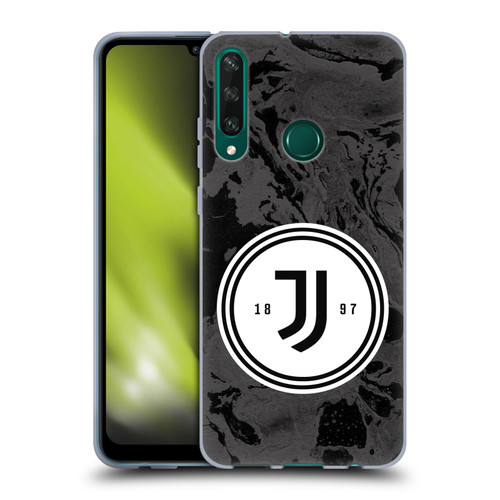 Juventus Football Club Art Monochrome Marble Logo Soft Gel Case for Huawei Y6p