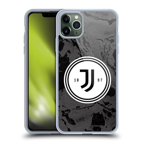 Juventus Football Club Art Monochrome Marble Logo Soft Gel Case for Apple iPhone 11 Pro Max